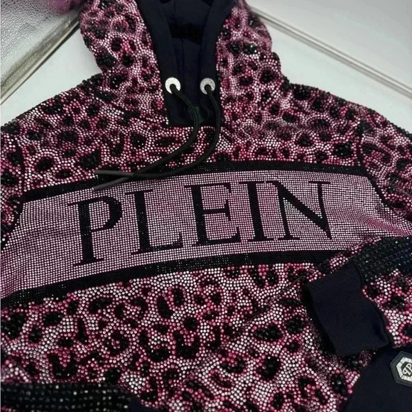 BNWT LIMITED EDITION FULL Crystal Jersey hoodie Dress - Picture 14 of 17